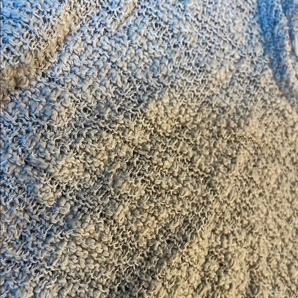 We The Free Cream Fitted Textured Deep V 3/4 Sleeve Knit Top - Picture 3 of 8